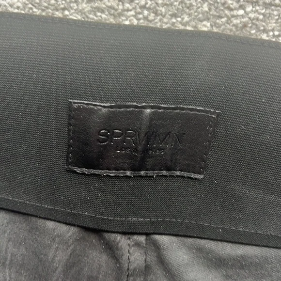 Sprwmn cropped leather pull on pant - Picture 4 of 6